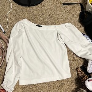 Banana Republic Asymmetrical White Shirt